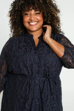 Paprika Korte, Effen Jurk Met Kant -Trendyo Trendy Winkel 799x1200 147