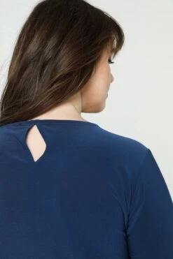 Promiss Lange, Effen Jurk Met Knopen En Verstelbaar Koord Aan De Voorkant -Trendyo Trendy Winkel 799x1200 198