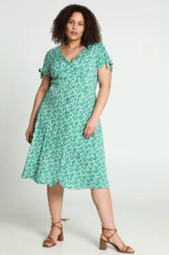 Paprika Koud Gebreide Lange Jurk Met Bloemenprint -Trendyo Trendy Winkel 799x1200 28