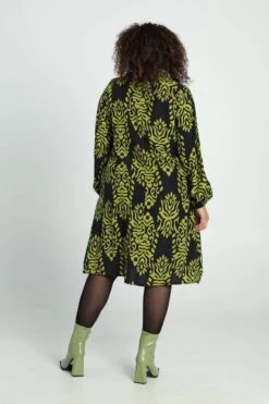 Paprika Halflange, Bedrukte Jurk In Viscose -Trendyo Trendy Winkel 799x1200 297