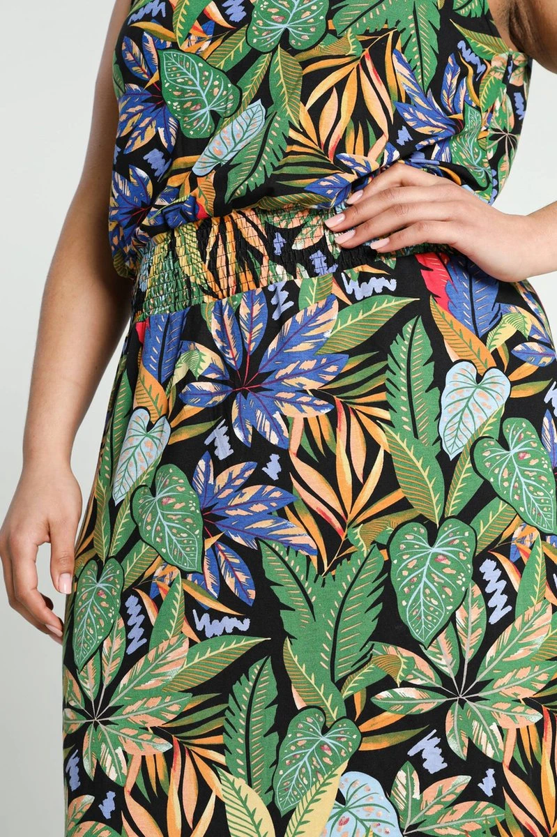 Paprika Lange Jurk In Viscose Met Hawai Print En Smalle Schouderbandjes 12 Paprika Lange Jurk In Viscose Met Hawai Print En Smalle Schouderbandjes - Afbeelding 10