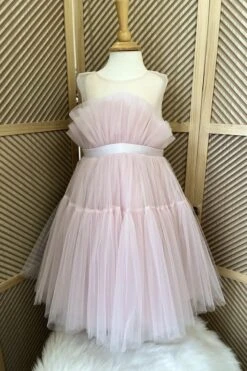 Merkloos Luxe Feestjurk-barbie Dress-roze Tule Jurk-tutu Jurk-communie Jurk-galajurk-bruidsjurk-prinsessen Jurk-Barbie Jurk-danseres Jurk-tutu Rok-bruidsmeisjes-bruiloft-verjaardag-fotoshoot-communie-doopsel-lente Feest-ballet-elegant-11 Jaar (maat 146)