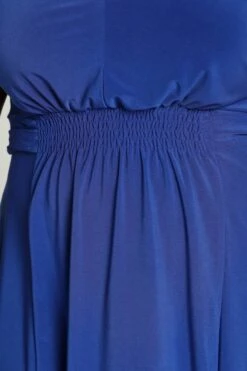 Paprika Korte, Effen Bow Jurk Met Smokwerk Op De Taille -Trendyo Trendy Winkel 799x1200 85