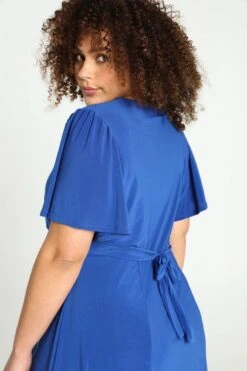 Paprika Korte, Effen Bow Jurk Met Smokwerk Op De Taille -Trendyo Trendy Winkel 799x1200 89