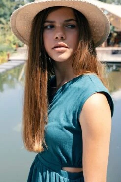 Looxs Revolution 2312-5845-267 Meisjes Jurk - Maat 152 - Groen Van Katoen