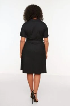 Trendyol Vrouwen Standaard Mouw Reverskraag Overhemdjurk Plus Size Jurk -Trendyo Trendy Winkel 800x1200 1074