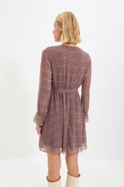 Trendyol Vrouwen Standaard Mouw Cache-coeur Schaatser Jurk -Trendyo Trendy Winkel 800x1200 1116