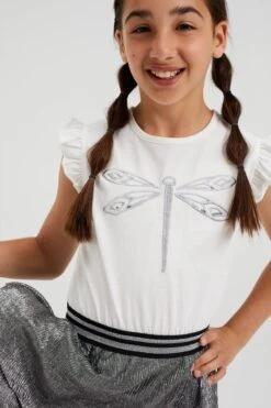 WE Fashion Meisjes Jurk Met Embroidery Van Glittergaren 7 WE Fashion Meisjes Jurk Met Embroidery Van Glittergaren -Trendyo Trendy Winkel 800x1200 113