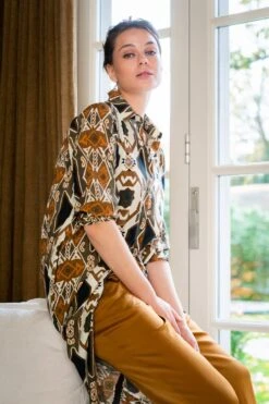 Geisha - Jurk - Bruin -Trendyo Trendy Winkel 800x1200 1201