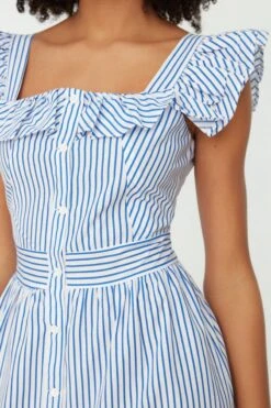 Trendyol Vrouwen Gepofte/ruche Mouw Vierkante Kraag Overhemdjurk Jurk -Trendyo Trendy Winkel 800x1200 1206