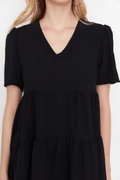 Trendyol Vrouwen Standaard Mouw V-hals Verschuiving Jurk -Trendyo Trendy Winkel 800x1200 1288