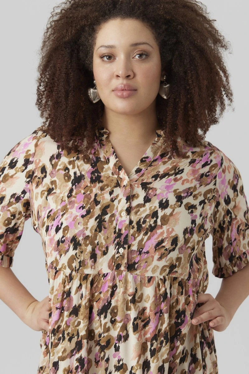 VERO MODA Curve ECO Jurk VMEASY 5 VERO MODA Curve ECO Jurk VMEASY - Afbeelding 3