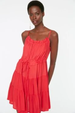 Trendyol Vrouwen Standaard Mouw Halternek Schaatser Jurk -Trendyo Trendy Winkel 800x1200 1338