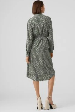 Vero Moda Jurk Vmnya Catch Ls Calf Shirt Dress Wvn 10282293 Reseda/nora Dames Maat - XL -Trendyo Trendy Winkel 800x1200 1360