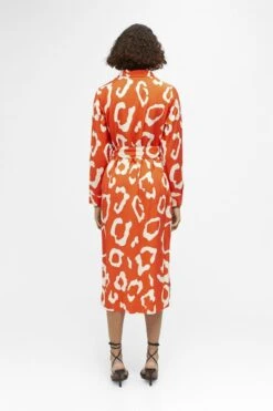 Object Jacira Tilda L/s Shirt Dress Jurken Dames - Rok - Jurk - Koraal - Maat 38 -Trendyo Trendy Winkel 800x1200 1370