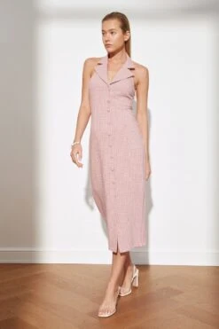 Trendyol Vrouwen Standaard Mouw Reverskraag Bodycon Jurk -Trendyo Trendy Winkel 800x1200 1381