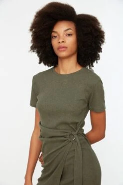 Trendyol Vrouwen Standaard Mouw Ronde Hals Omslag Jurk -Trendyo Trendy Winkel 800x1200 1483