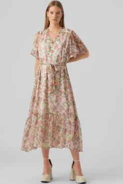 VERO MODA VMSILO SS 7/8 DRESS WVN BTQ Dames Jurk - Maat XS -Trendyo Trendy Winkel 800x1200 1488