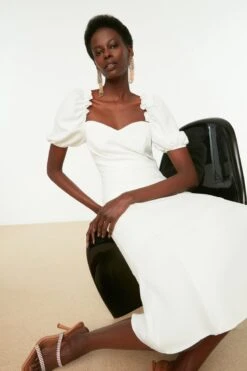 Trendyol Vrouwen Ballon Mouw Lieve Schat Basis Jurk -Trendyo Trendy Winkel 800x1200 1506