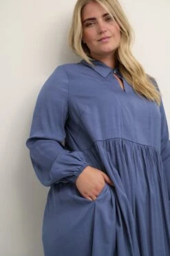 Kaffe Curve KCSimma Midi Dress Dames Jurk - Maat 50 -Trendyo Trendy Winkel 800x1200 1619