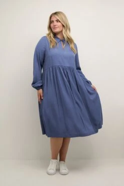 Kaffe Curve KCSimma Midi Dress Dames Jurk - Maat 50 -Trendyo Trendy Winkel 800x1200 1620