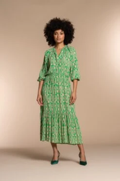 Geisha - Jurk - Groen -Trendyo Trendy Winkel 800x1200 1627