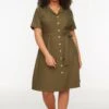 Trendyol Vrouwen Standaard Mouw Reverskraag Overhemdjurk Grote Maten Jurk -Trendyo Trendy Winkel 800x1200 1644