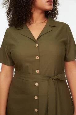 Trendyol Vrouwen Standaard Mouw Reverskraag Overhemdjurk Grote Maten Jurk -Trendyo Trendy Winkel 800x1200 1647