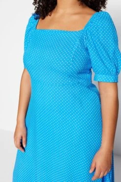Trendyol Vrouwen Standaard Mouw Vierkante Kraag A-lijn Plus Size Jurk -Trendyo Trendy Winkel 800x1200 1656