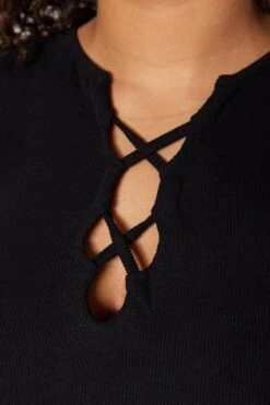 Trendyol Vrouwen Dik Geschorst V-hals Bodycon Plus Size Jurk -Trendyo Trendy Winkel 800x1200 1678