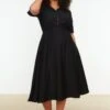 Trendyol Vrouwen Standaard Mouw Kraag A-lijn Plus Size Jurk -Trendyo Trendy Winkel 800x1200 1747