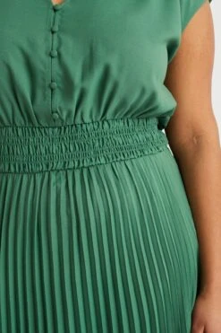 WE Fashion Dames Plissé Jurk - Curve -Trendyo Trendy Winkel 800x1200 1756