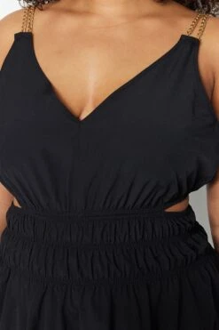 Trendyol Vrouwen Standaard Mouw V-hals Schaatser Grote Maten Jurk -Trendyo Trendy Winkel 800x1200 179