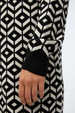 OBJECT OBJTHESS L/S JACQUARD KNIT DRESS Dames Jurk - Maat M -Trendyo Trendy Winkel 800x1200 193