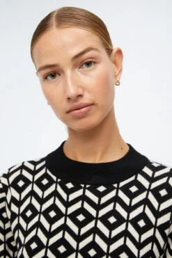 OBJECT OBJTHESS L/S JACQUARD KNIT DRESS Dames Jurk - Maat M -Trendyo Trendy Winkel 800x1200 194