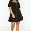 Trendyol Vrouwen Standaard Mouw Vierkante Kraag A-lijn Plus Size Jurk -Trendyo Trendy Winkel 800x1200 210