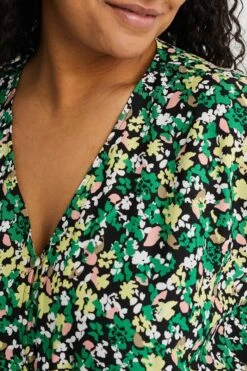 WE Fashion Dames Plissé Jurk - Curve -Trendyo Trendy Winkel 800x1200 237