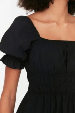 Trendyol Vrouwen Standaard Mouw Vierkante Kraag Schaatser Jurk -Trendyo Trendy Winkel 800x1200 248