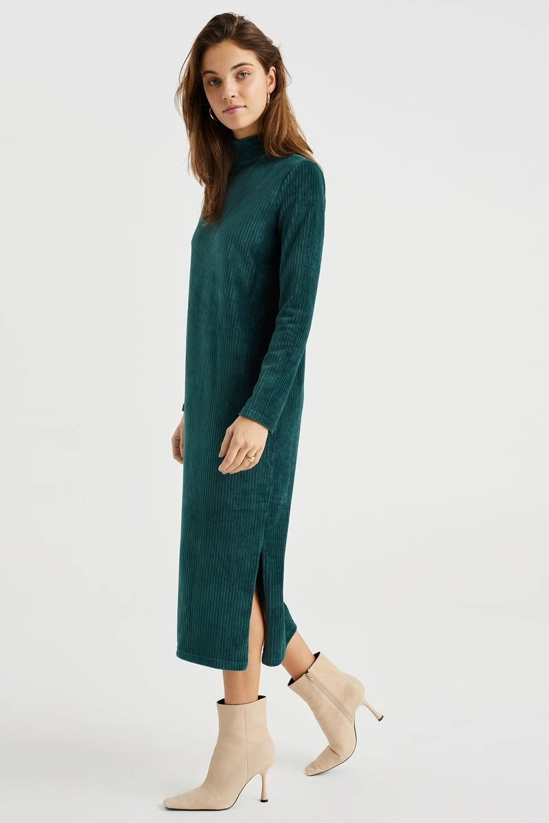 WE Fashion Dames Jurk Van Ribstof 4 WE Fashion Dames Jurk Van Ribstof - Afbeelding 2