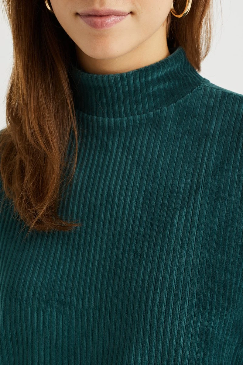 WE Fashion Dames Jurk Van Ribstof 6 WE Fashion Dames Jurk Van Ribstof - Afbeelding 4