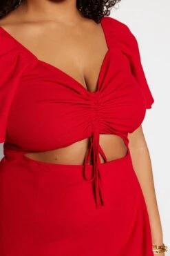 Trendyol Vrouwen Standaard Mouw V-hals A-lijn Plus Size Jurk -Trendyo Trendy Winkel 800x1200 278