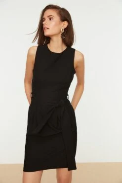 Trendyol Vrouwen Standaard Mouw Ronde Hals A-lijn Jurk -Trendyo Trendy Winkel 800x1200 289