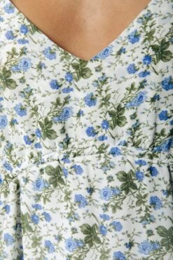 Colourful Rebel Elodie Flower Jurk Blauw Dames - Loose Fit - Polyester - L -Trendyo Trendy Winkel 800x1200 313