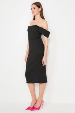 Trendyol Vrouwen Off-shoulder Carmen Kraag Bodycon Jurk 24 Trendyol Vrouwen Off-shoulder Carmen Kraag Bodycon Jurk -Trendyo Trendy Winkel 800x1200 337