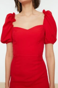 Trendyol Vrouwen Ballon Mouw Lieve Schat Basis Jurk -Trendyo Trendy Winkel 800x1200 358