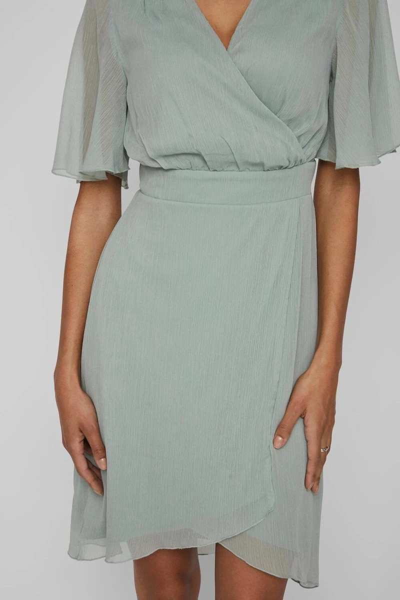 Vila Jurk Virilla V-neck 2/4 Short Dress/bm/d 14083771 Green Milieu Dames Maat - 40 7 Vila Jurk Virilla V-neck 2/4 Short Dress/bm/d 14083771 Green Milieu Dames Maat - 40 - Afbeelding 5