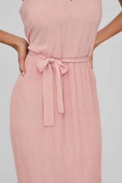 Vila Jurk Vijuliette Plisse Ankle Dress/bm/dc 14071709 Silver Pink Dames Maat - 42 -Trendyo Trendy Winkel 800x1200 418