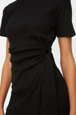 Trendyol Vrouwen Standaard Mouw Ronde Hals Omslag Jurk -Trendyo Trendy Winkel 800x1200 488