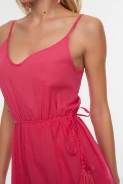 Trendyol Vrouwen Standaard Mouw V-hals A-lijn Jurk -Trendyo Trendy Winkel 800x1200 517