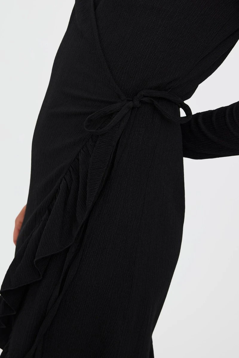 VERO MODA VMHAYA LS SHORT DRESS GA NOOS Dames Jurk - Maat XS 6 VERO MODA VMHAYA LS SHORT DRESS GA NOOS Dames Jurk - Maat XS - Afbeelding 4